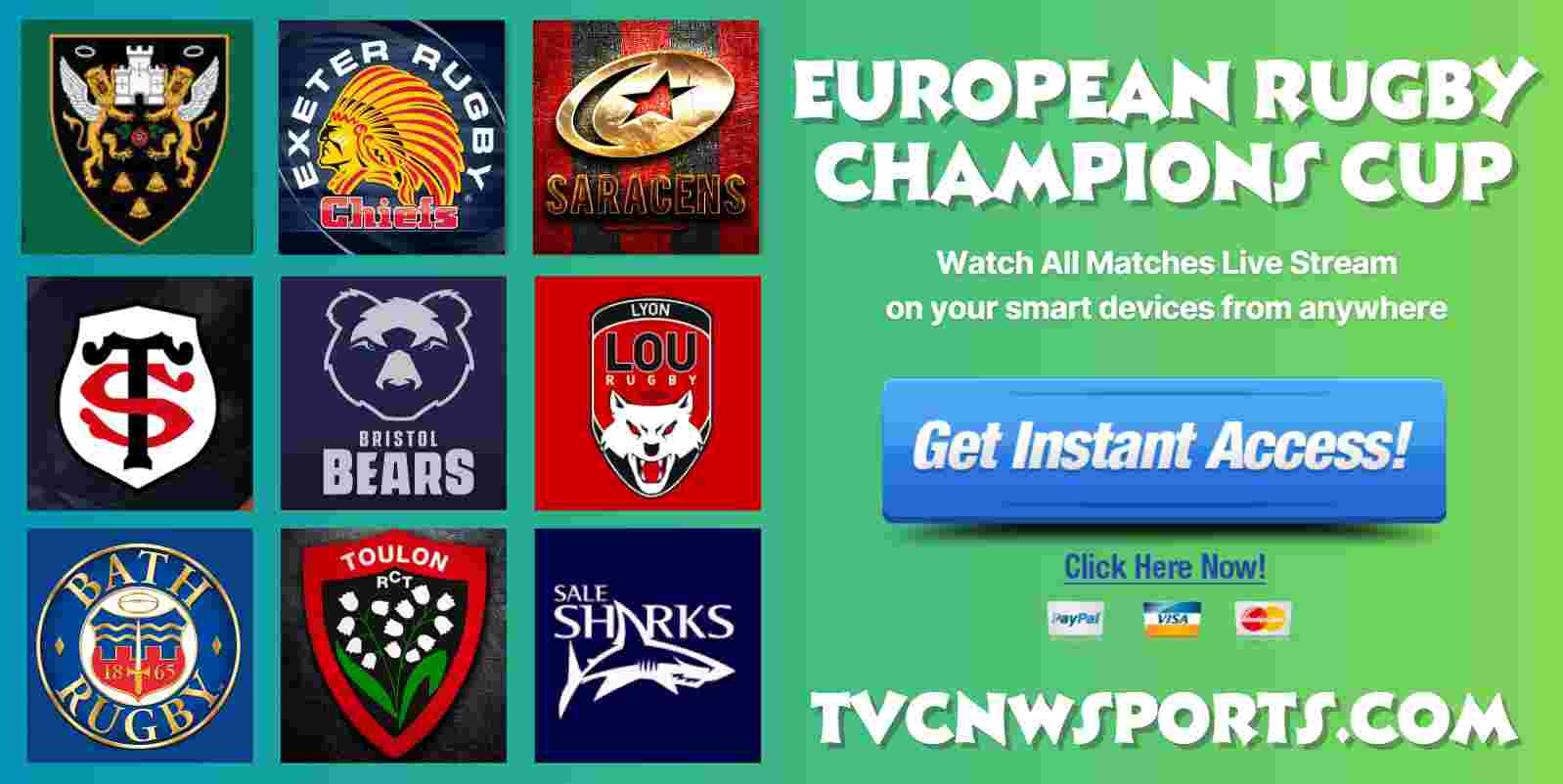 Glasgow Warriors Vs RC Toulon Live European Rugby Champions Cup 2023